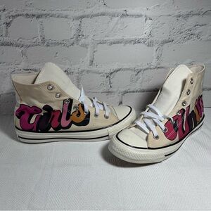 Size 8 -‎ Converse Chuck Taylor All Star High Top Sneakers Girls Unite Ladies